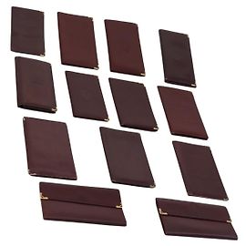 CARTIER Must Line Geldbörse Leder 13 Set Bordeaux Auth bs30041