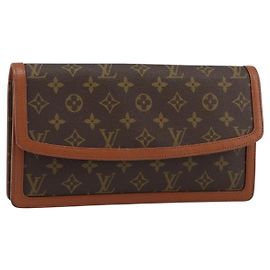 LOUIS VUITTON Pochette Dam GM Monogram Borsa Clutch M51810 LV Auth yk19528