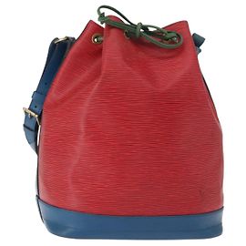 LOUIS VUITTON Borsa a Spalla Noé Epi Tricolore Blu Rosso Verde M44082 LV Auth 152652