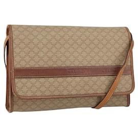 Céline Borsa a Spalla in Tela Macadam CELINE PVC Beige Auth 151980