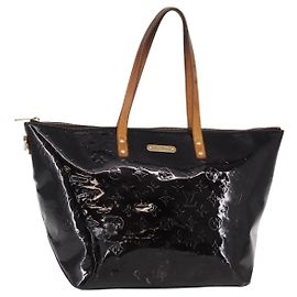LOUIS VUITTON Bolsa Tote Bellevue GM Monogram Vernis Amarante M93589 Auth 149692