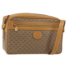 GUCCI Micro GG Supreme Shoulder Bag PVC Beige Gold 001 113 0942 Auth ep12096