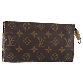 LOUIS VUITTON Monogramma Secchiello GM Pochette Accessorio LV Auth th6479