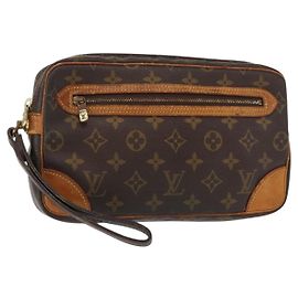 LOUIS VUITTON Clutch Marly Dragonne GM Monogram M51825 LV Auth 154481