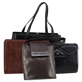 Borsa Clutch GIVENCHY in Pelle 4 Pezzi Rosso Nero Auth bs30863 - Givenchy