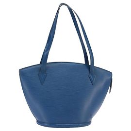 LOUIS VUITTON Borsa a Spalla Epi Saint Jacques Blu M52275 LV Auth 146699