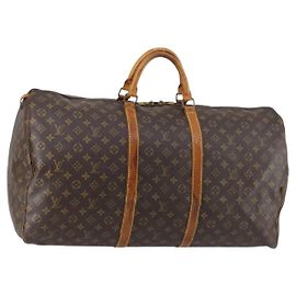 LOUIS VUITTON Bolsa Boston Monogram Keepall 60 M41422 LV Auth 147329