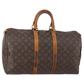 LOUIS VUITTON Borsa Boston Monogram Keepall 45 M41428 LV Auth bs29404