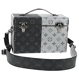 LOUIS VUITTON Borsa Mini Box Trunk Split Monogram Eclipse M21022 LV Auth 141164SM