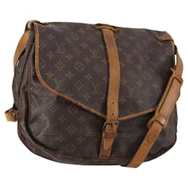 LOUIS VUITTON Borsa a Spalla Monogram Saumur 35 M42254 LV Auth BA5810