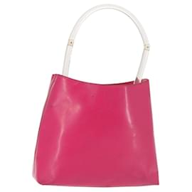 Borsa a Spalla PRADA in Pelle Rosa Chiaro Auth 143274