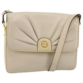 Céline Borsa a Spalla CELINE in Pelle Beige Oro Auth 142806