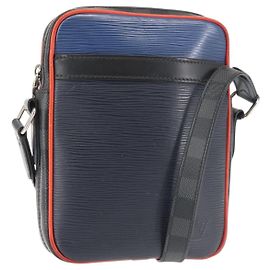 LOUIS VUITTON Borsa Danube PM Epi Damier Graphite Navy M51460 Auth LV BA6348