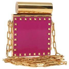 Pochette cosmetica in metallo VALENTINO per rossetto Rosa Auth BA6885