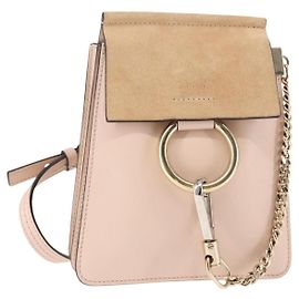 Chloé Borsa a Spalla Chloe Fay in Pelle Scamosciata Rosa Auth BA6828