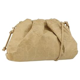 BOTTEGA VENETA La Borsa Pouch in Pelle Beige Auth bs29939 - Autre Marque