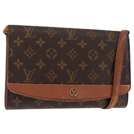 LOUIS VUITTON Borsa a Spalla Monogram Bordeaux 24 M51798 LV Auth BA6495