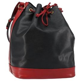 LOUIS VUITTON Borsa a Spalla Epi Noe Bicolore Nero Rosso M44017 LV Auth 144596