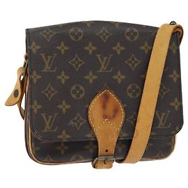 LOUIS VUITTON Borsa a Spalla Monogram Cartouchiere MM M51253 LV Auth 150378