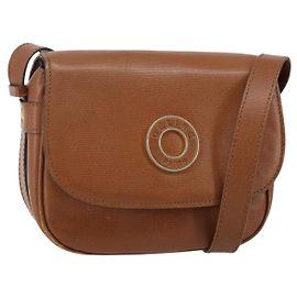Céline Borsa a Spalla CELINE in Pelle Marrone Oro Auth 142807
