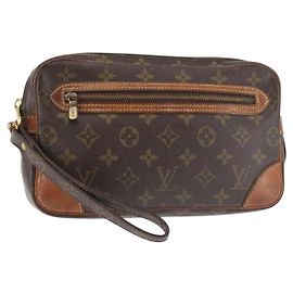 LOUIS VUITTON Clutch Marly Dragonne GM Monogram M51825 LV Auth BA6162