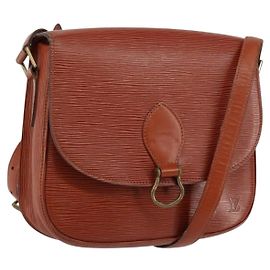 LOUIS VUITTON Borsa a Spalla Epi Saint Cloud GM Marrone M52193 LV Auth ep12120