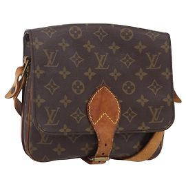 LOUIS VUITTON Borsa a Spalla Monogram Cartouchiere MM M51253 LV Auth ka285