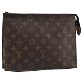 LOUIS VUITTON Poche Toilette 26 Monogram M47542 LV Auth 154487