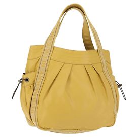 Burberry Blue Label Tote Bag aus Leder in Gelb Auth th6327