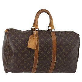 LOUIS VUITTON Borsa Boston Monogram Keepall 45 M41428 LV Auth 142486