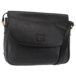 Autre Marque Borsa a Spalla Burberry in Pelle Marrone Oro Auth ep11389