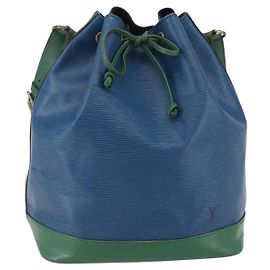 LOUIS VUITTON Epi Noe Shoulder Bag Bicolor Green Blue M44044 LV Auth 144494