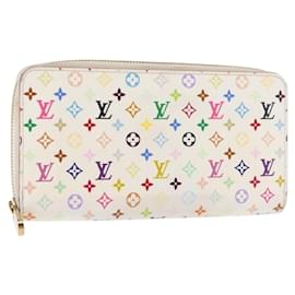 Cartera Zippy Monograma Multicolor LOUIS VUITTON Blanca M60241 Auth BA6676 - Louis Vuitton