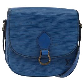 LOUIS VUITTON Borsa a Spalla Epi Saint Cloud PM Blu M52195 LV Auth 147347