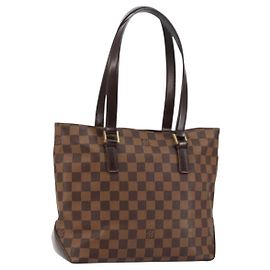 LOUIS VUITTON Damier Ebene Cabas Piano Tote Bag M51148 LV Auth 145837