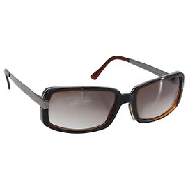 Bulgari Gafas de sol BVLGARI de plástico marrón Auth BA8842