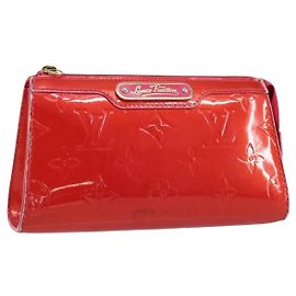 LOUIS VUITTON Pochette Cosmetica Vernis Rosa Pop M93647 LV Auth BA8375