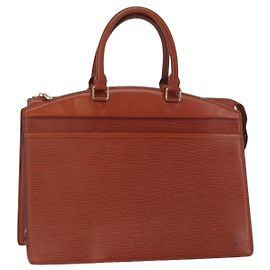 LOUIS VUITTON Bolso de Mano Epi Riviera Marrón M48183 LV Auth bs31553