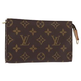 LOUIS VUITTON Monogram Eimer PM Zubehörtasche LV Auth ka176