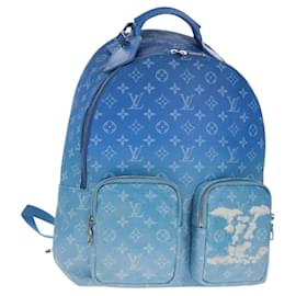 LOUIS VUITTON Multi Pocket Rucksack Monogram Clouds Blau M45441 Auth 145712SAM - Louis Vuitton