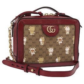 Borsa di collaborazione GUCCI Micro GG Supreme Doraemon in PVC 655596 Auth 151200SAM