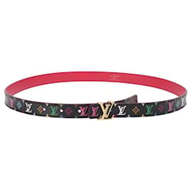Cintura Initials Multicolor Nera LOUIS VUITTON M9631 LV Auth 156684SAM