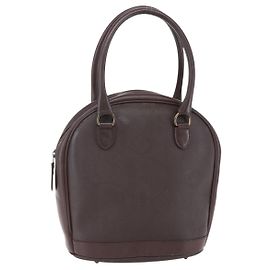 Borsa a mano in tela Trotter Christian Dior PVC marrone oro Auth ka074