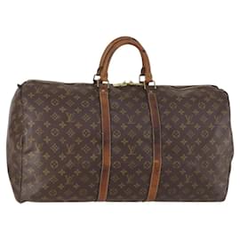 LOUIS VUITTON Borsa Boston Monogram Keepall 55 M41424 LV Auth bs30681
