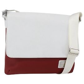 Bulgari Borsa a Spalla BVLGARI in Pelle Rossa e Bianca Auth BA6910