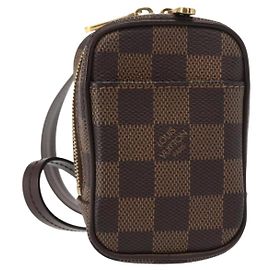 LOUIS VUITTON Etui Okapi PM Damier Ebene N61738 LV Auth 150882