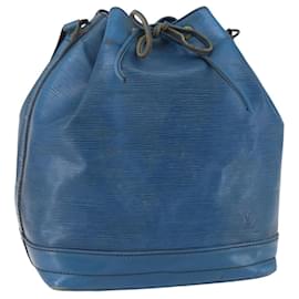 LOUIS VUITTON Bolsa de Hombro Epi Noe Azul Toledo M44005 LV Auth 153192