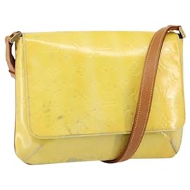 LOUIS VUITTON Borsa Thompson Street Monogram Vernis Grigia M91008 LV Auth gh949