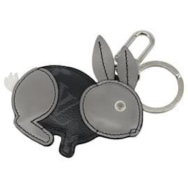 LOUIS VUITTON Monogram Eclipse Porte Cles Animal Rabbit Charm M63224 Auth 145705 - Louis Vuitton