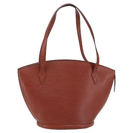 LOUIS VUITTON Borsa a Spalla Epi Saint Jacques Marrone M52263 Auth 145439
